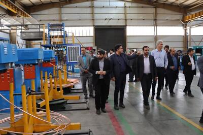 بهره‌برداری از یک واحد تولید مقاطع مسی در یزد با حضور معاون وزیر