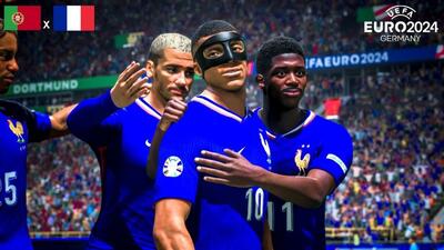 شبیه سازی دیدار پرتغال و فرانسه در بازی EA Sports FC 24