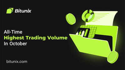 صرافی بیت یونیکس Bituix  بیشترین حجم معاملات را در ماه اکتبر ثبت کرد.