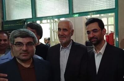 آذری جهرمی و مهرعلیزاده در حسینیه جماران رای دادند +ویدیو
