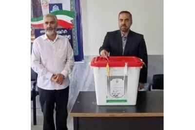 امیر سرتیپ آشتیانی رای خود را در صندوق انداخت