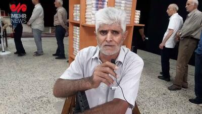 فیلم/ درخواست پیرمردی که اول وقت رای خود را به صندوق انداخت