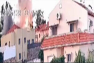 مقر فرماندهی صهیونیست‌ها در «کریات شمونه» زیر آتش حزب الله+ فیلم