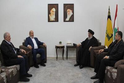 رایزنی دبیر کل حزب الله لبنان با هیاتی از حماس