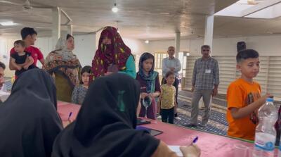 صندوق اخذ رای انتخابات در مسجد اهل تسنن بجنورد
