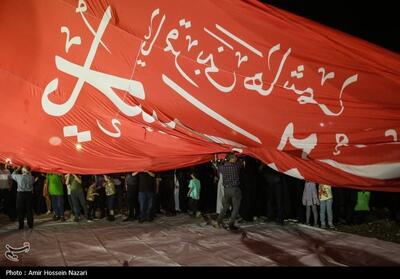 آیین برافراشته شدن پرچم عزای سیدالشهدا (ع) - قزوین- عکس صفحه استان تسنیم | Tasnim