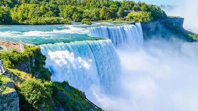 آبشار نیاگارا شاهکار طبیعی در مرز ایالات متحده و کانادا +ویدیو