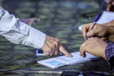 ثبت آخرین رای پدر شهید فریدونکناری | عکس