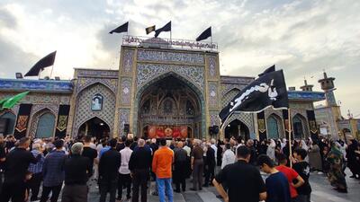 مراسم سنتی علم بندی عزای حسینی در آستانه اشرفیه