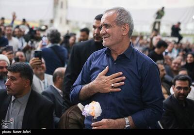 تقدیر از حضور مردم با حضور مسعود پزشکیان- عکس انتخابات ریاست جمهوری تسنیم | Tasnim