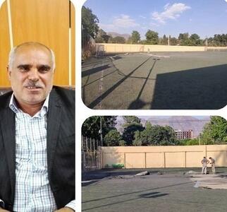 بهره برداری از  هر دو زمین چمن مصنوعی ورزشگاه تختی خرم‌آباد تا دو ماه آینده
