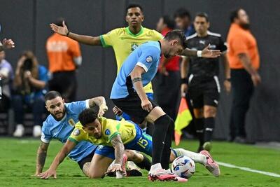 حذف برزیل از کوپا آمریکا/ اروگوئه به جمع ۴ تیم پایانی رسید