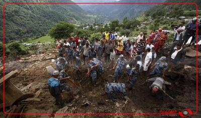11 کشته و 8 مفقود بر اثر سیل و رانش زمین در نپال
