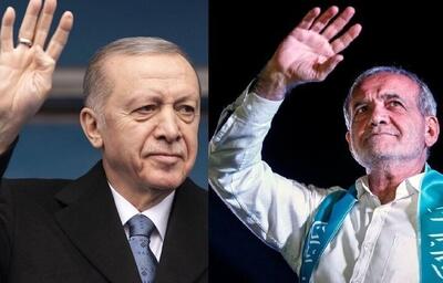 تماس تلفنی رئیس جمهور ترکیه با مسعود پزشکیان / اردوغان: معتقدم در دوره جدید روابط دو کشور در هر زمینه‌ای توسعه خواهد یافت