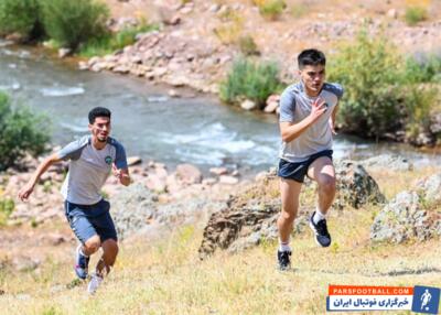 ازبکستان ؛ تمرینات تیم المپیک ازبکستان به همراه اورونوف در منطقه کوهستانی