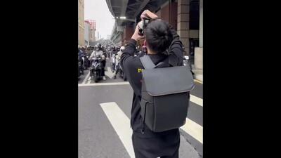 فیلم عجیب اما واقعی/ سرکار رفتن مردم با موتور سیکلت در تایوان