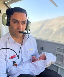 تولد نوزاد عجول در بالگرد اورژانس هوایی/ در خرم‌آباد رخ داد