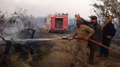 وقوع مجدد آتش سوزی در پارک ملی کرخه از ظهر امروز