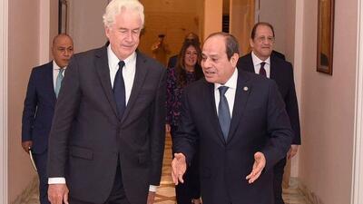 دیدار رئیس «سیا» با رئیس جمهور مصر با محوریت آتش‌بس در غزه
