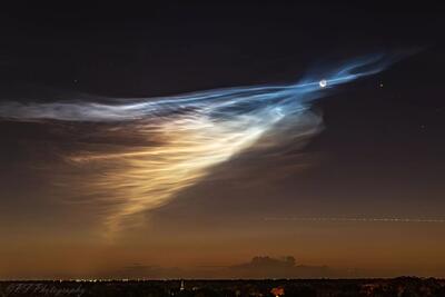 تصویر روز ناسا: ابرهای شب‌تاب بر فراز فلوریدا