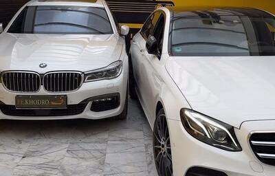 (ویدئو) پارکینگ نمایشگاهی نفس‌گیر خودروی مرسدس در کنار یک BMW