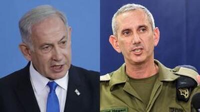 عصبانیت نتانیاهو از اظهارات سخنگوی ارتش درباره حماس