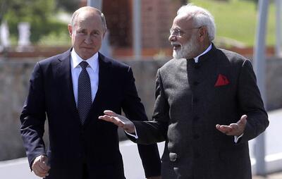 ببینید | تشریفات و استقبال جالب روسیه پیش از شروع مذاکرات رسمی پوتین و نخست وزیر هند در کرملین
