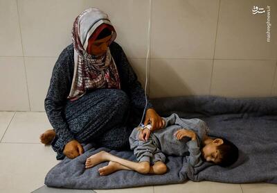 عکس/ شهادت کودکان فلسطینی بر اثر سوء تغذیه