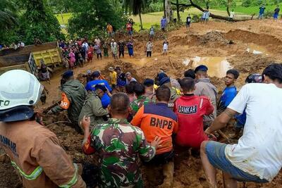 شمار قربانیان رانش زمین در اندونزی به ۱۷ نفر رسید