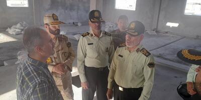 فرمانده قرارگاه اربعین فراجا از زیر ساخت های شهر مهران بازدید کرد