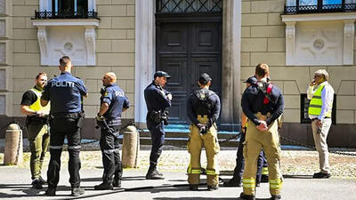 مردی به دنبال آتش زدن کاخ سلطنتی نروژ در اسلو
