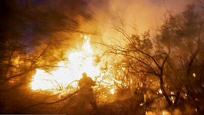 مهار آتش‌سوزی پارک ملی کرخه