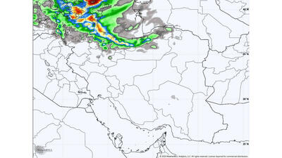هواشناسی ایران۱۴۰۳/۴/۱۹/  پیش بینی رگبار، رعدوبرق و وزش باد شدید،هفته آینده دردریای خزر