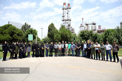 بازدید اعضای بنیاد ملی نخبگان از پالایشگاه نفت تهران