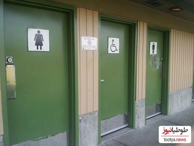 (ویدئو+عکس)خلاقیت مرد تهرانی در تبدیل توالت به گلخونه؟/زیباترین و تمیزترین توالت عمومی جهان در تهران