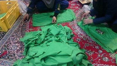 دوخت ۵۵۰۰۰ دست لباس برای همایش شیرخوارگان حسینی در کرمان