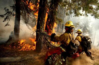 جنگل‌های خائیز همچنان در آتش می‌سوزد (فیلم)