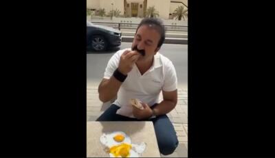 واکنش آشپز ترک به شدت گرمای هوا در ریاض عربستان (فیلم)