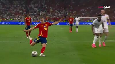 خلاصه بازی اسپانیا 2 - فرانسه 1 / کامبک رویایی با پاداش فینال برای ماتادورها+ ویدئو