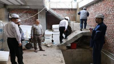 یک کارگاه ساختمانی متخلف در کرمان پلمب شد