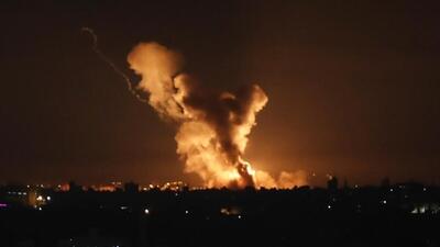 حملات شبانه ارتش اسرائیل به غزه