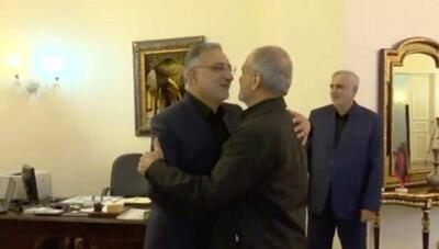 شهردار تهران با رئیس جمهور منتخب دیدار کرد (فیلم)