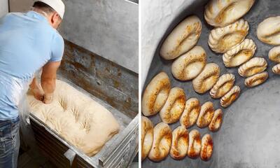 (ویدئو) غذای خیابانی در ازبکستان؛ پخت کروسان، نان و پیراشکی گوشت