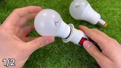 (ویدئو) 2 راه آسان برای تعمیر لامپ های LED در خانه!