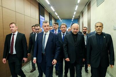 تصاویر: استقبال نایب‌رئیس مجلس دومای روسیه از محمدباقر قالیباف، در فرودگاه سن‌پترزبورگ