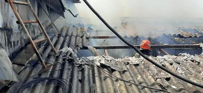 اتصال در سیم کشی برق، علت آتش سوزی انبار کاله