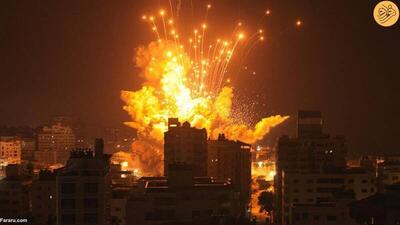 بمباران شدید شهر غزه