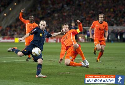 طلسم اسپانیا شکسته شد؛ قهرمانی ماتادورها در جام جهانی با درخشش اینیستا (۱۱ جولای، ۲۰۱۰) - پارس فوتبال | خبرگزاری فوتبال ایران | ParsFootball