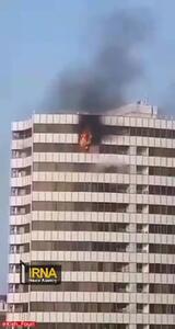 وقوع آتش سوزی در برج دیپلمات کیش