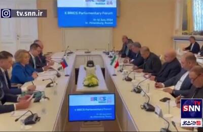 دیدار قالیباف و رئیس شورای فدراسیون روسیه